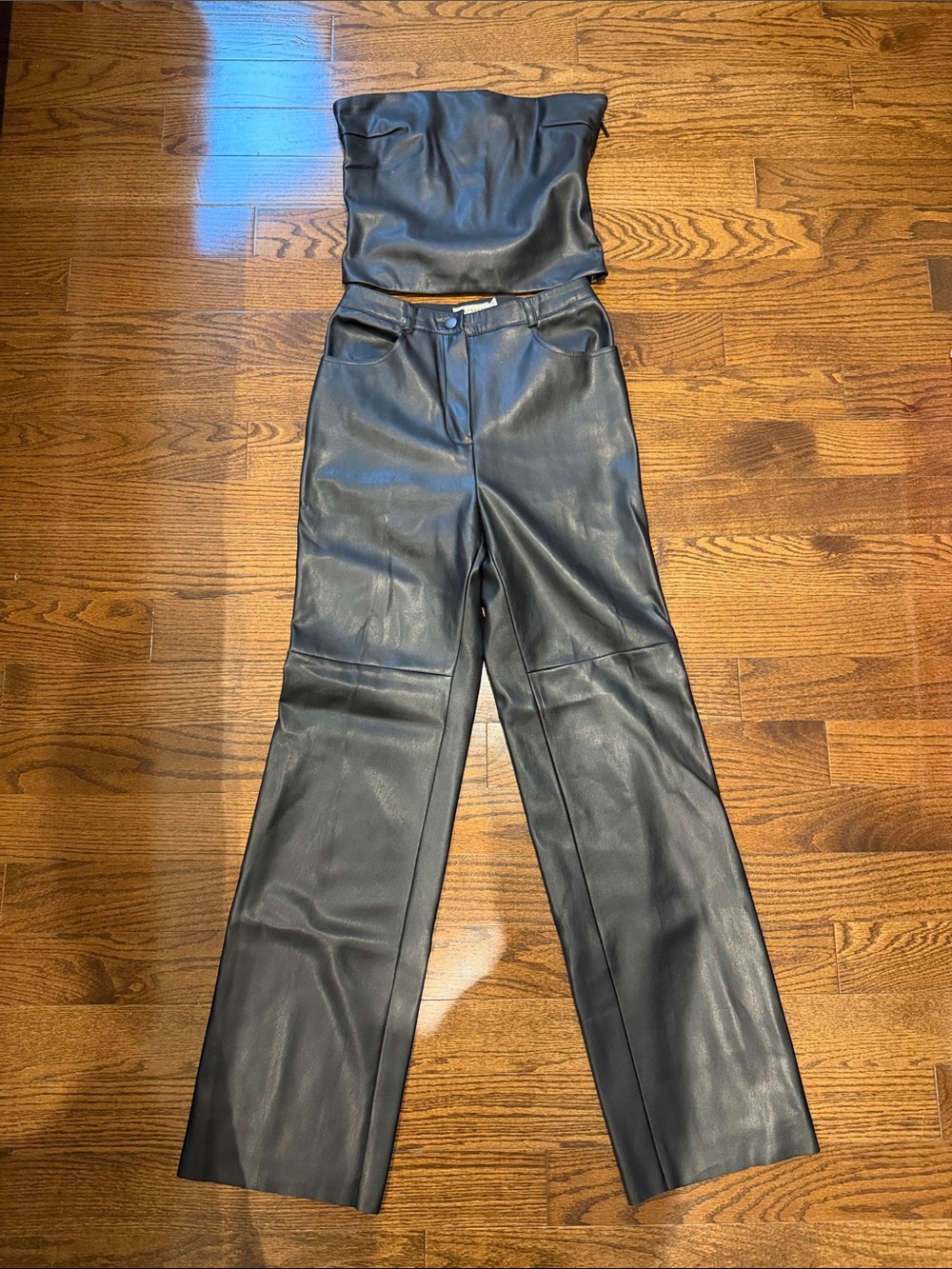 CULTNAKED Black Faux Leather Set